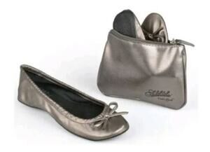 Sidekicks Heelin' Good Ballet Slippers for Emergency Relief - M / 7-8 - Silver